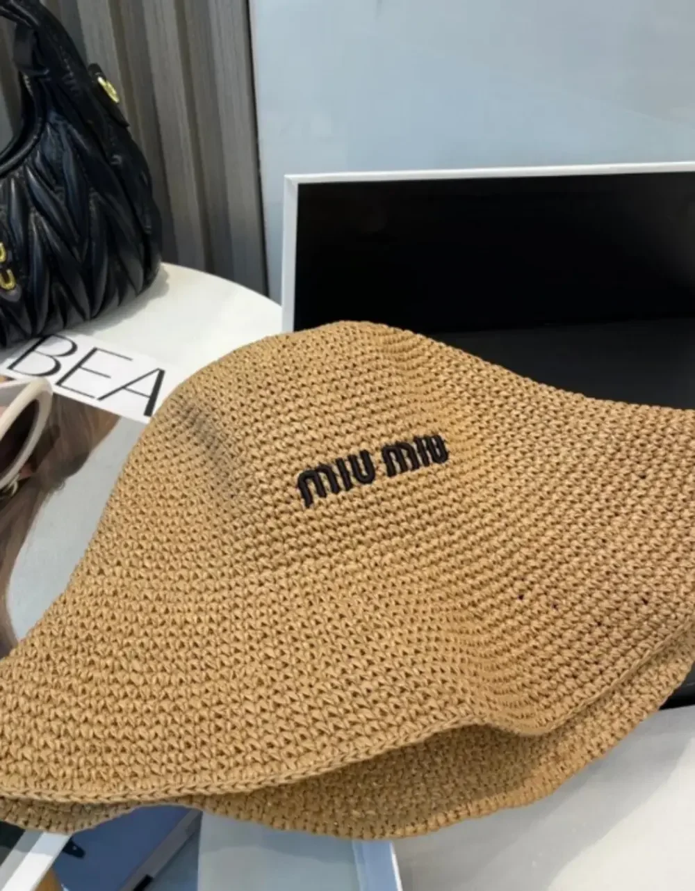 Miu Miu Khaki - Straw Fisherman's Hat